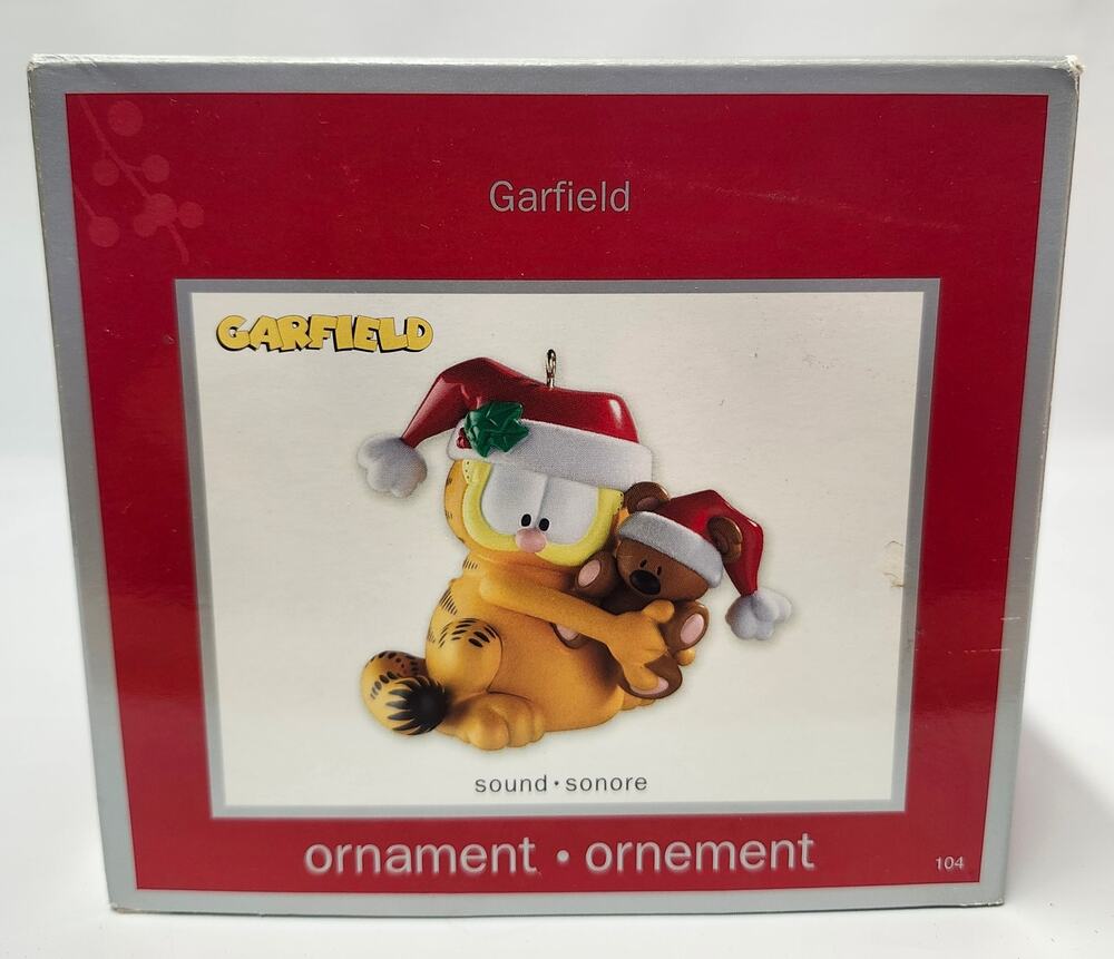 Garfield Pooky Christmas Sound Ornament American Greetings Heirloom Collection